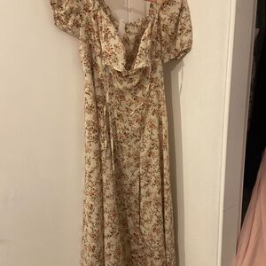 Floral Cream Dress